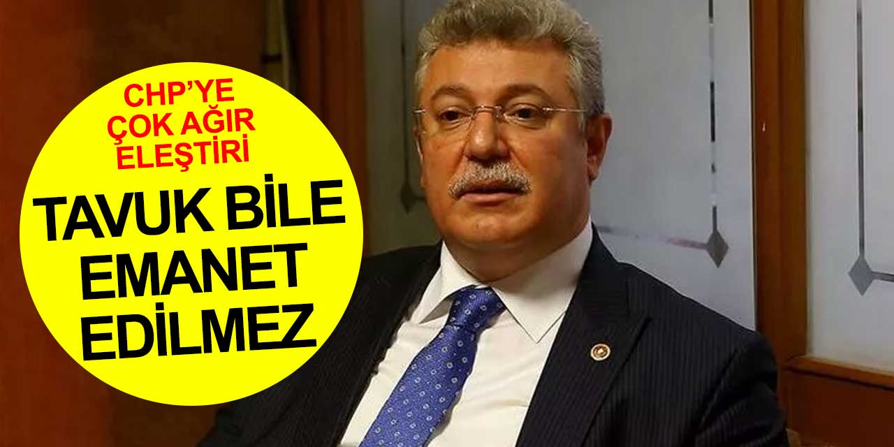 Bırakın bu CHP zihniyetine devlet yönetmeyi, kapının önündeki tavuk bile emanet edilmez