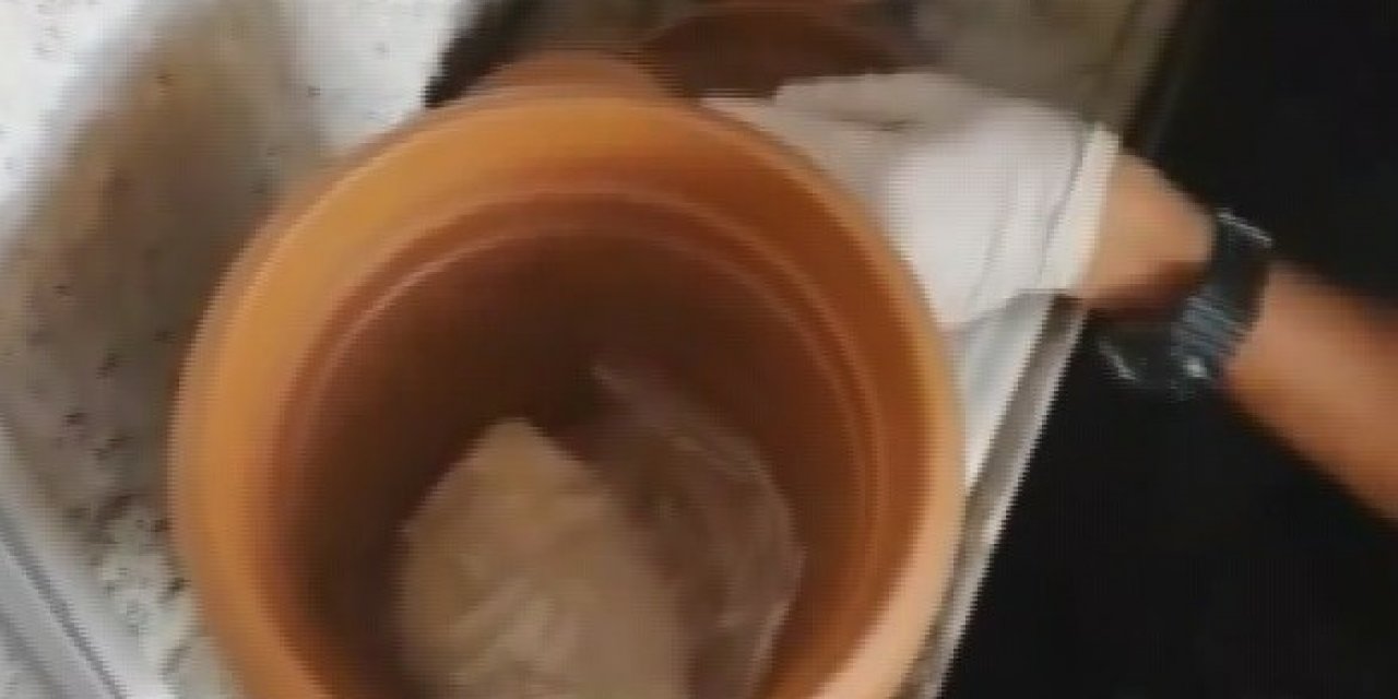 Saksıdan uyuşturucu zulası çıktı