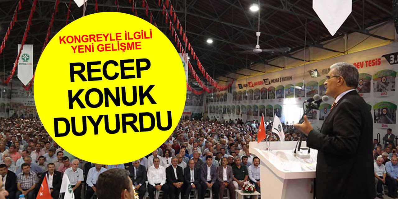 Konya Pancar Ekicileri Kooperatifi seçimleriyle ilgili son dakika gelişmesini Recep Konuk bildirdi