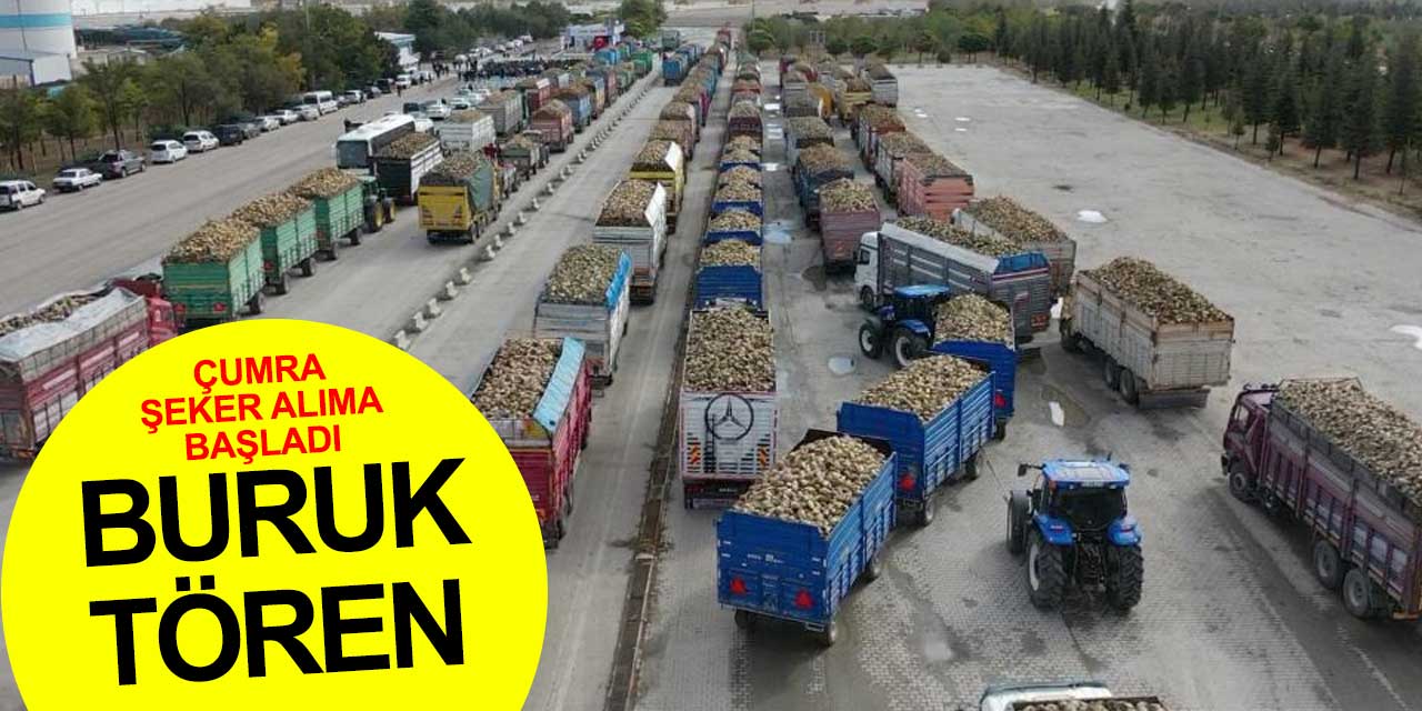 Çumra Şeker'de buruk alım töreni
