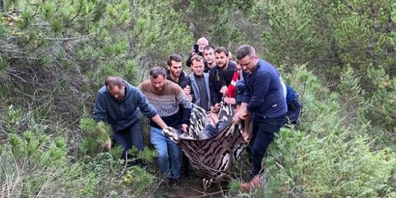 Kayıp olarak aranıyordu! Uçurumdan yuvarlanan Bayram Tanrıöver yaralı bulundu