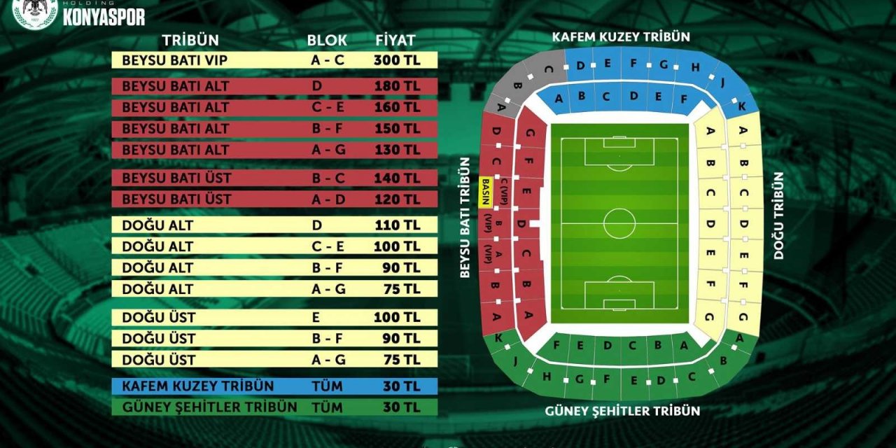 Konyaspor’dan kadın taraftara yüzde 50 bilet indirimi