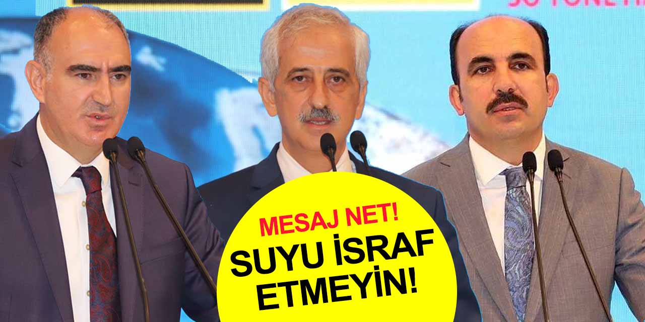 Tarımın başkenti Konya'dan Türkiye'ye 'Suyu kontollü kullanma' çağrısı