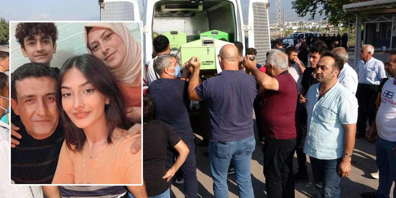 Boğularak öldürülen anne ve çocukları Osmaniye’de yan yana defnedildi