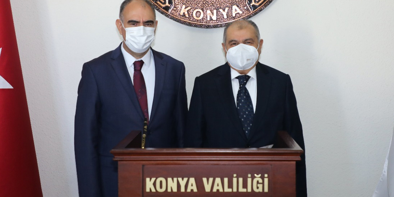 Konya Valisi Özkan eski İçişleri Bakanı Güneş'i misafir etti