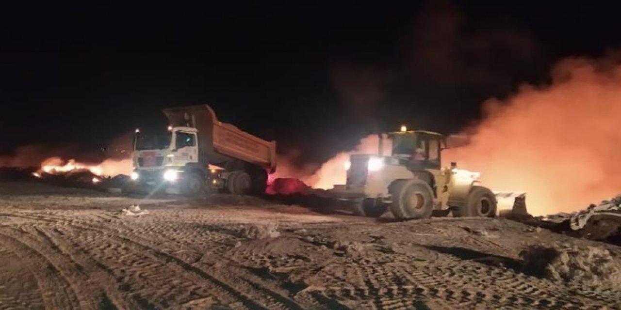 Ankara’da çöplükte patlama! Yangın çıktı