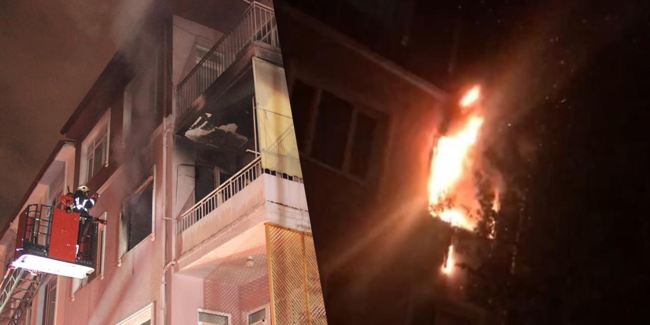 Patlayan çakmak gazı evi alev alev yaktı! 2 yaralı