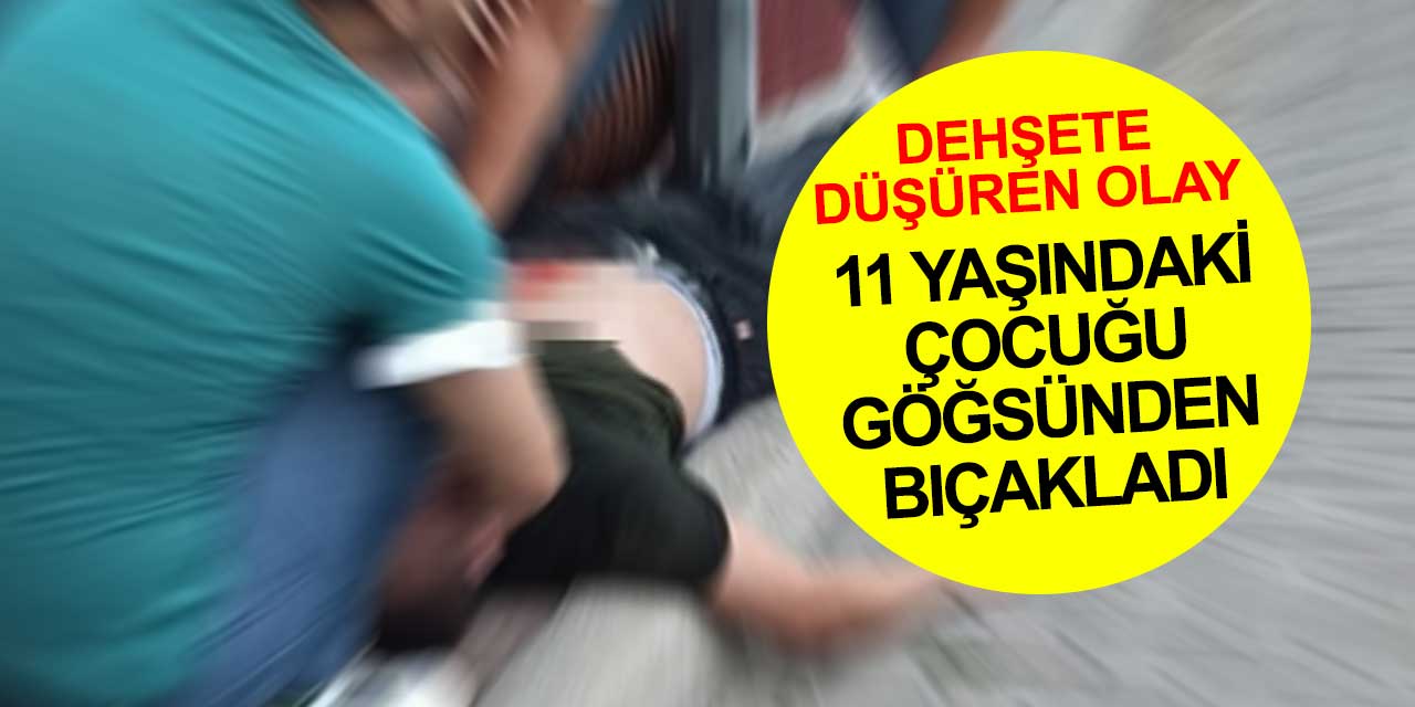 Konya'da 13 yaşındaki bir çocuk 11 yaşındaki çocuğu göğsünden bıçakladı