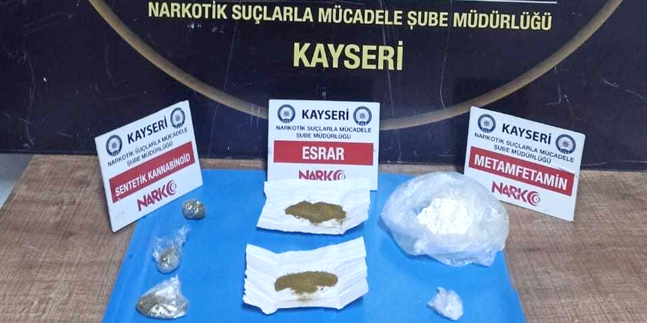 Develi'de yorgan arasında zehir ticareti polise takıldı