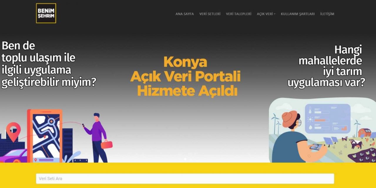 Konya Büyükşehir Açık Veri Portalı hizmete girdi