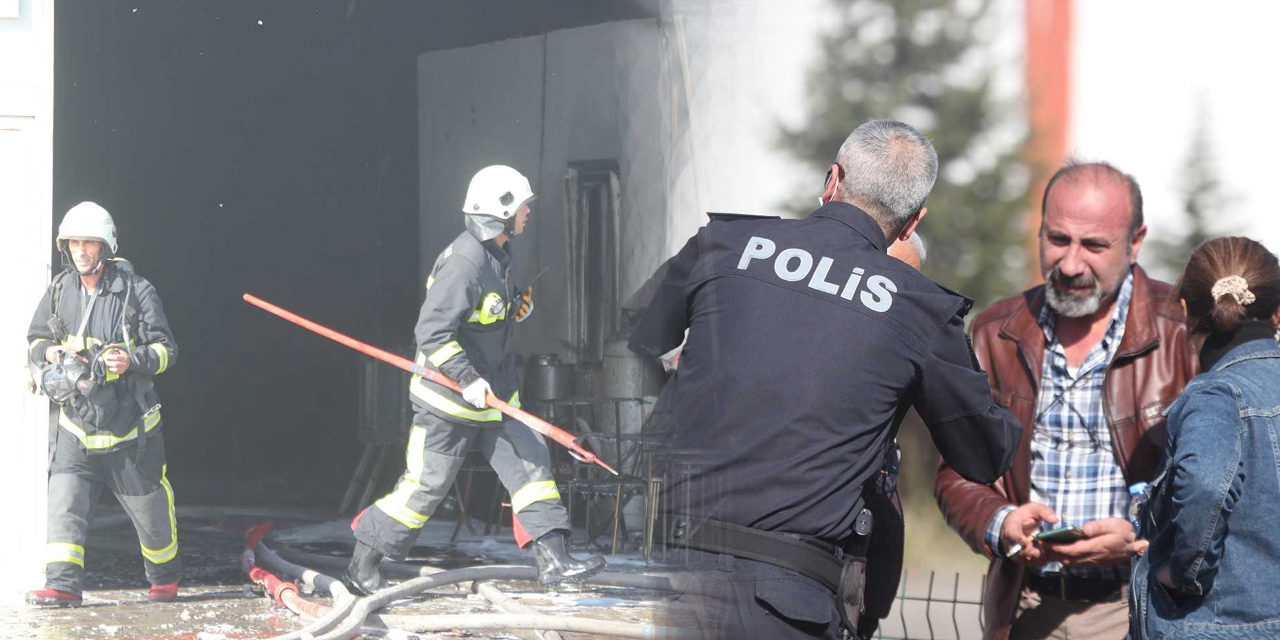 Metal mobilya fabrikasında yangın! Ekmek teknesini gözyaşlarıyla izledi
