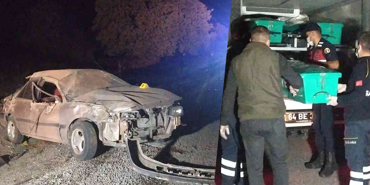 Uşak’ta feci kaza:! Kuzenlerden 1’i öldü 1'i ağır yaralandı! Ağıtlar yürekleri dağladı