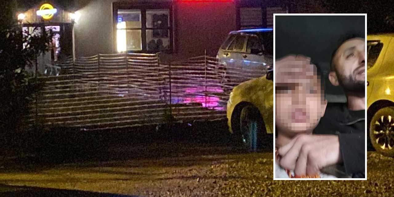 Oğlunun boğazına bıçak dayadı