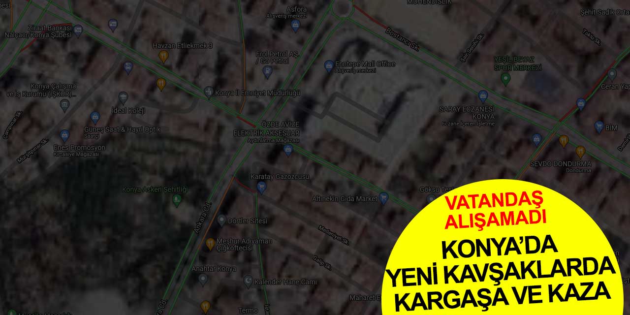 Konya'da vatandaşlar eski alışkanlığından kurtulamadı kazalar arka arkaya geldi