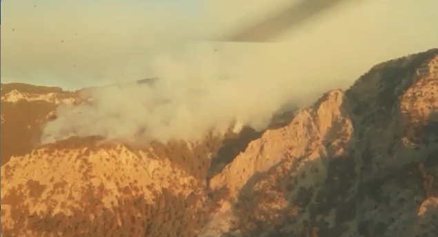 Antalya'da orman yangını! 4 helikopter ve bir uçakla müdahale