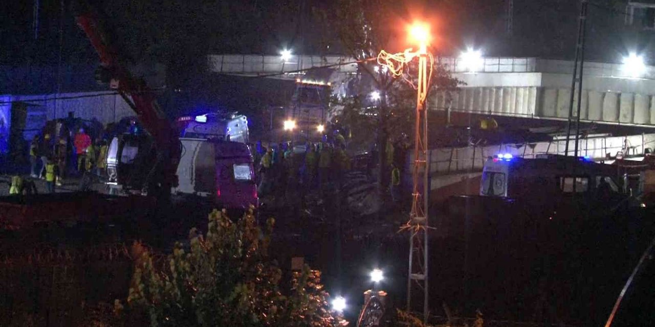 İstanbul'da metro şantiyesinde vincin halatı koptu! Aşağı hızla düşen 3 işçi yaralandı