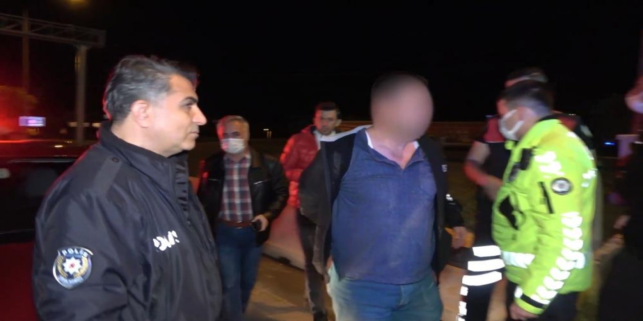 'Dur' ihtarına uymayan sürücü kovalamaca sonucu yakalandı! Bakın ne dedi