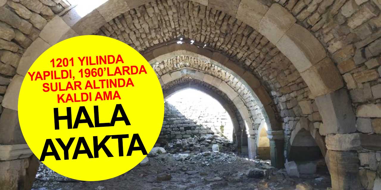 Konya Altınapa Hanı sular altında kalmasına rağmen 1000 yıldır ayakta