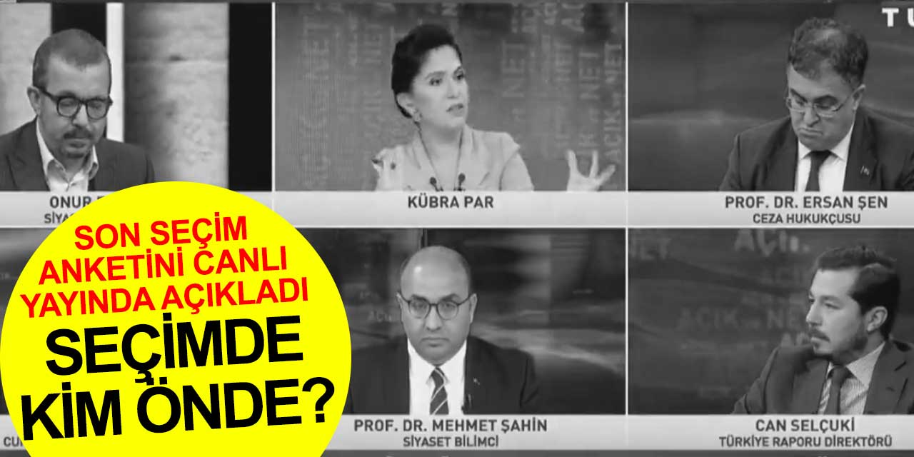 Son seçim anketini canlı yayında açıkladı! Kararsızlar oyları dağıtıldığında Cumhur İttifakı sınırda kalıyor