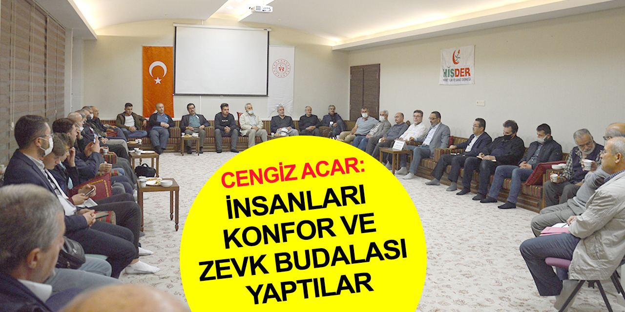 Konya HİSDER'de konuşan  Tarihçi-Yazar Cengiz Acar modern insanın travmalarını anlattı