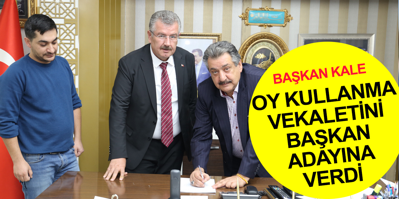 Konya Pancar Ekicileri Kooperatifi Başkan adayı Taşpınar'a noterle oy vekaleti verdi