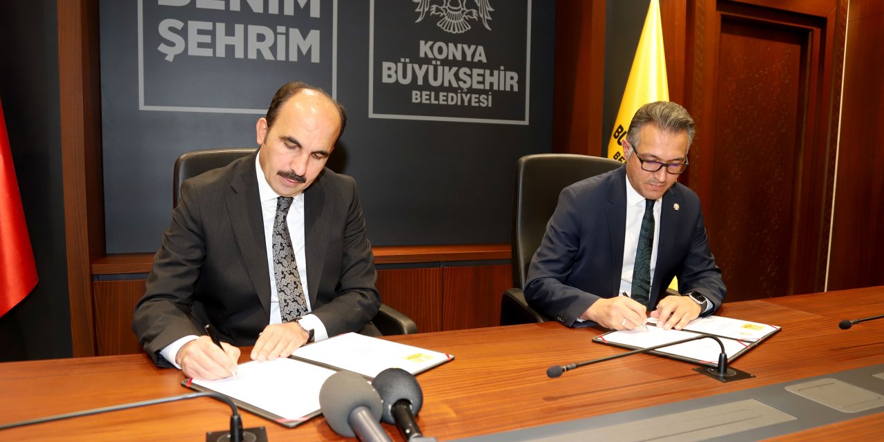 Konya Büyükşehir Belediyesi genç itfaiyeciler için Selçuk Üniversitesi'yle protokol imzaladı