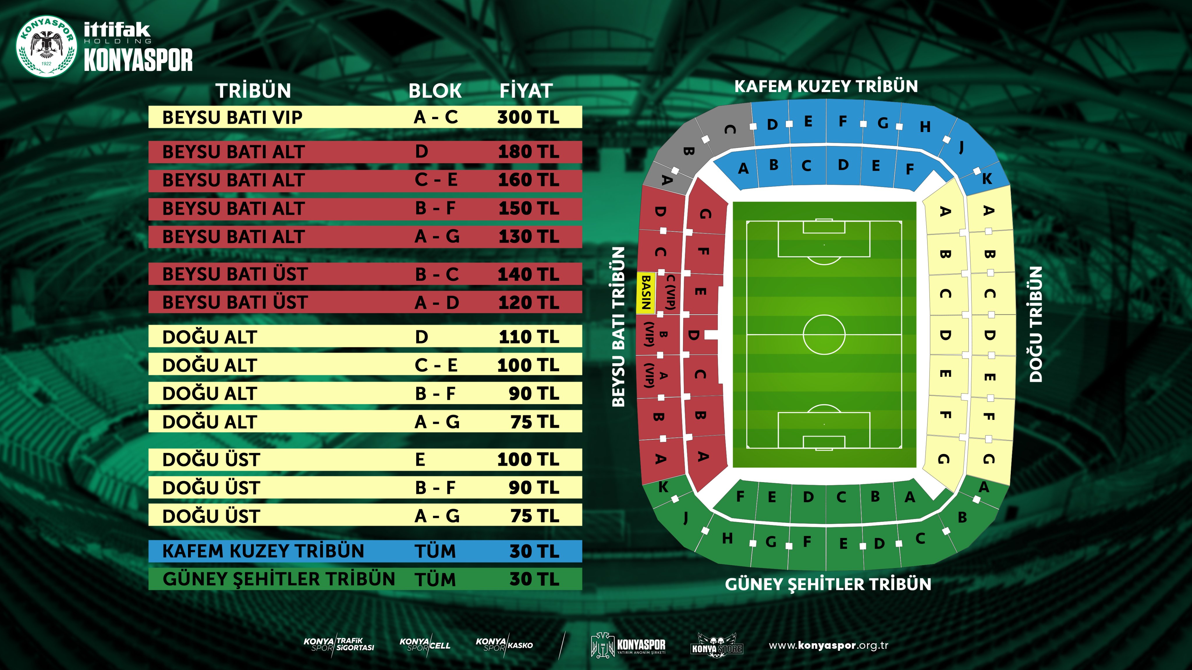 Konyaspor-Fenerbahçe maçının sudan ucuz biletleri satışa çıkıyor