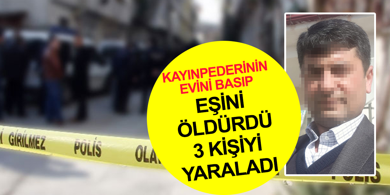 Konya'da silahlı dehşet! Eşini öldürdü 3 kişiyi yaraladı
