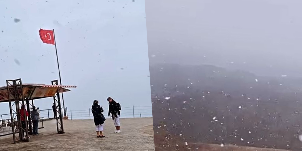 Kış kapıda! Antalya’ya da kar düştü