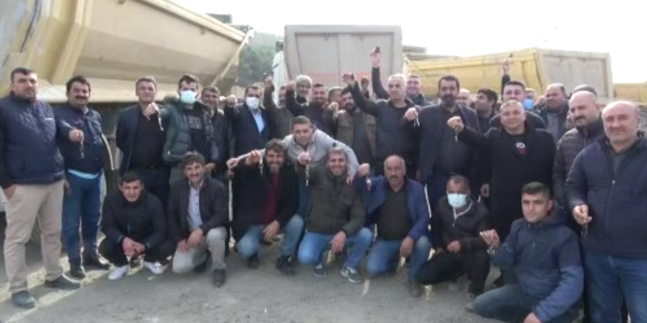 İstanbul’da 800 kamyon şoförü 3 gün kontak kapattı