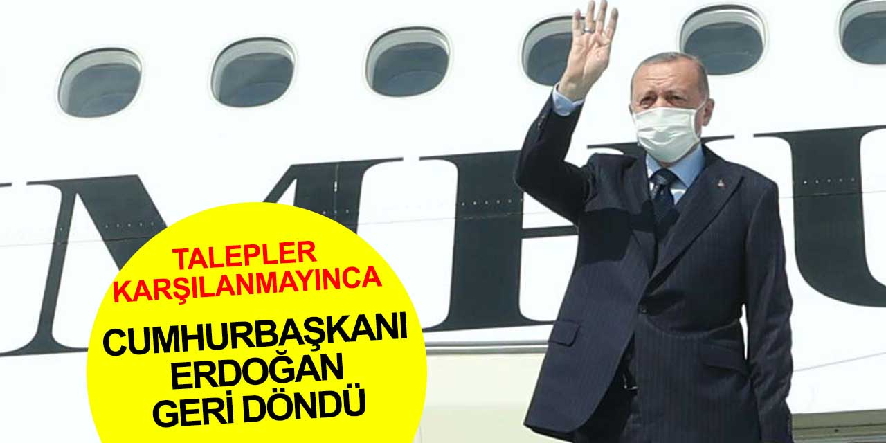 Cumhurbaşkanı Erdoğan Glasgow'daki G20 zirvesinden güvenlik talepleri karşılanmadığı için geri döndü