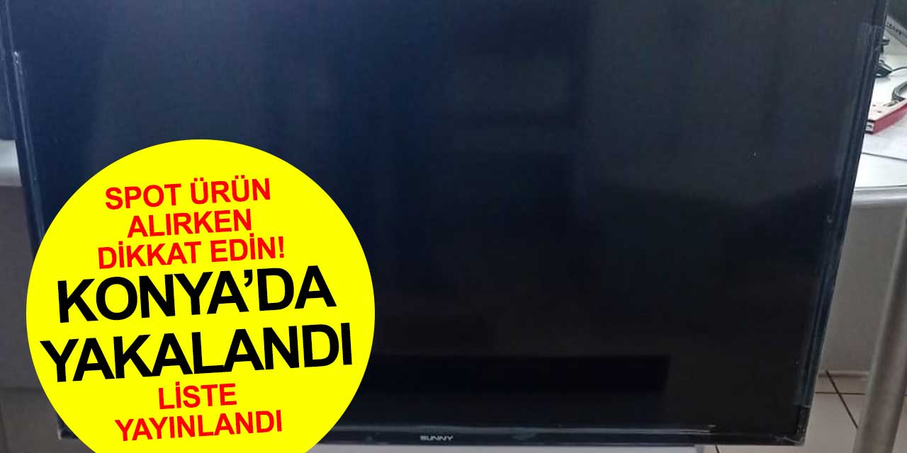 Konya'da bir hırsız çaldığı televizyonu spotçuya satmak isterken yakalandı
