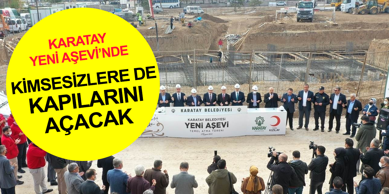 Konya'ya bir aşevi binası daha! Hacıveyiszade Mahallesi'nde temel atıldı