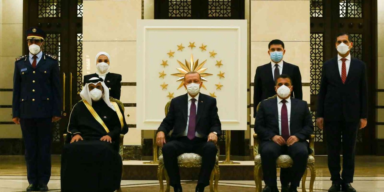 Katar Büyükelçisi Al Thani Cumhurbaşkanı Erdoğan güven mektubu sundu.