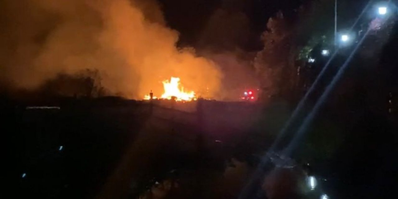 Sapanca'da korkutan yangın! Ormanlık alana sıçramadan söndürüldü