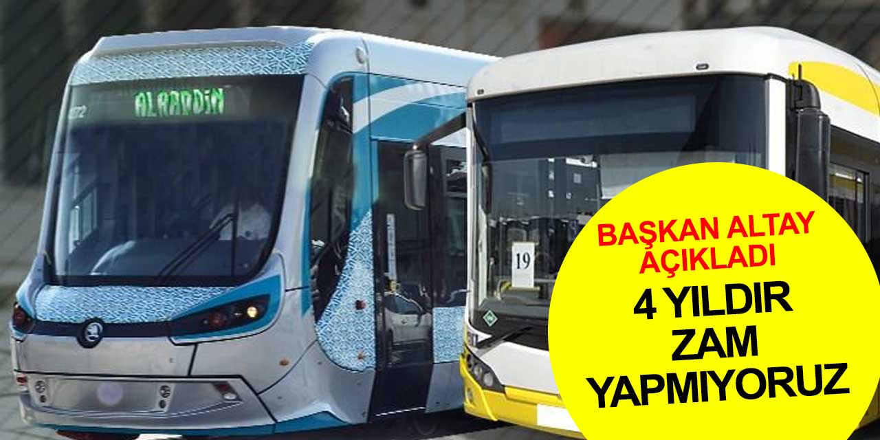 Başkan Altay açıkladı: Konya olarak öğrenci ulaşım ücretlerine 4 yıldır zam yapmıyoruz