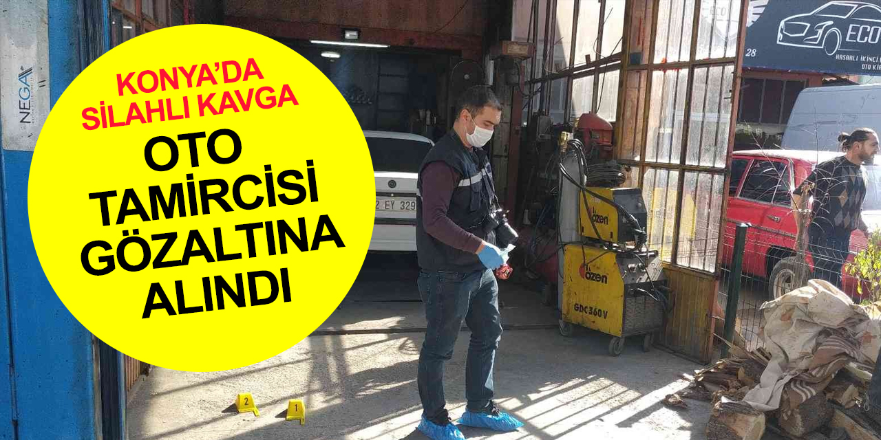 Konya Eski Sanayi Sitesinde silahlı kavga! 1 yaralı