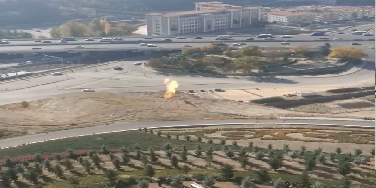 Ankara'da doğalgaz hattında korkutan yangın