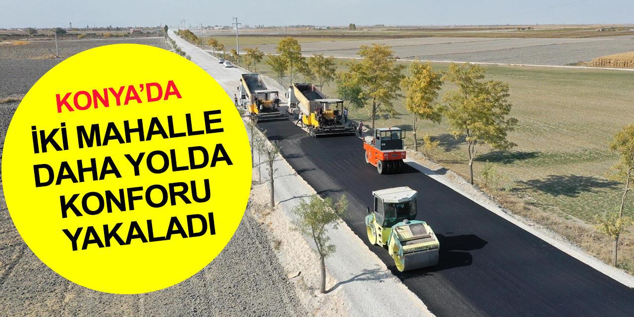 Karatay Belediyesi Hayıroğlu ve Ovakavağı arasındaki yolda çalışmaları tamamladı