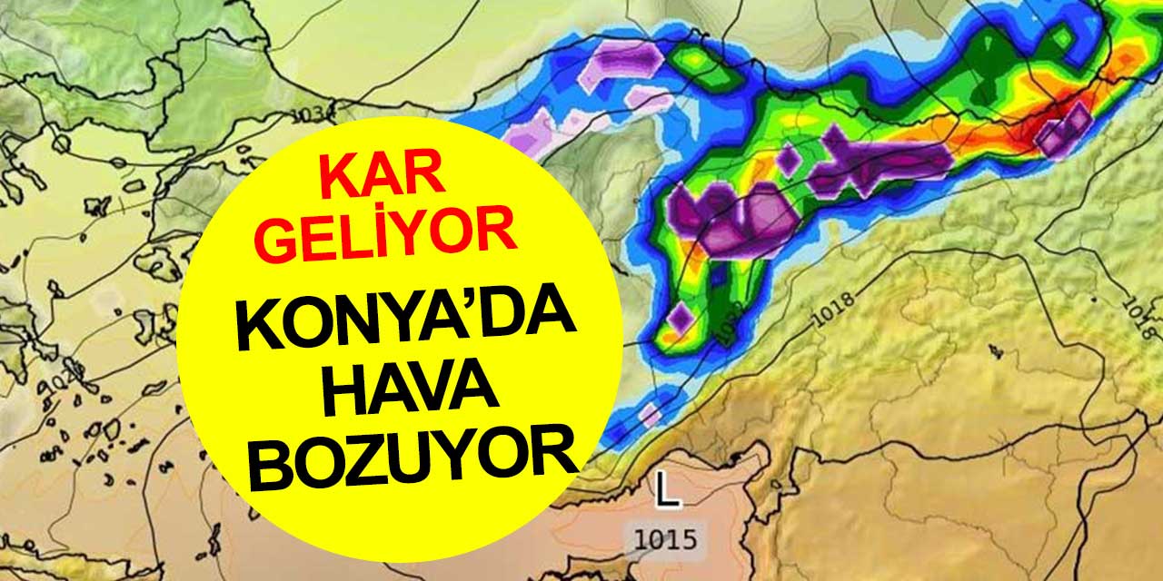 Türkiye'ye kar yağacak soğuğu Konya'yı vuracak! Konya hava durumu raporu