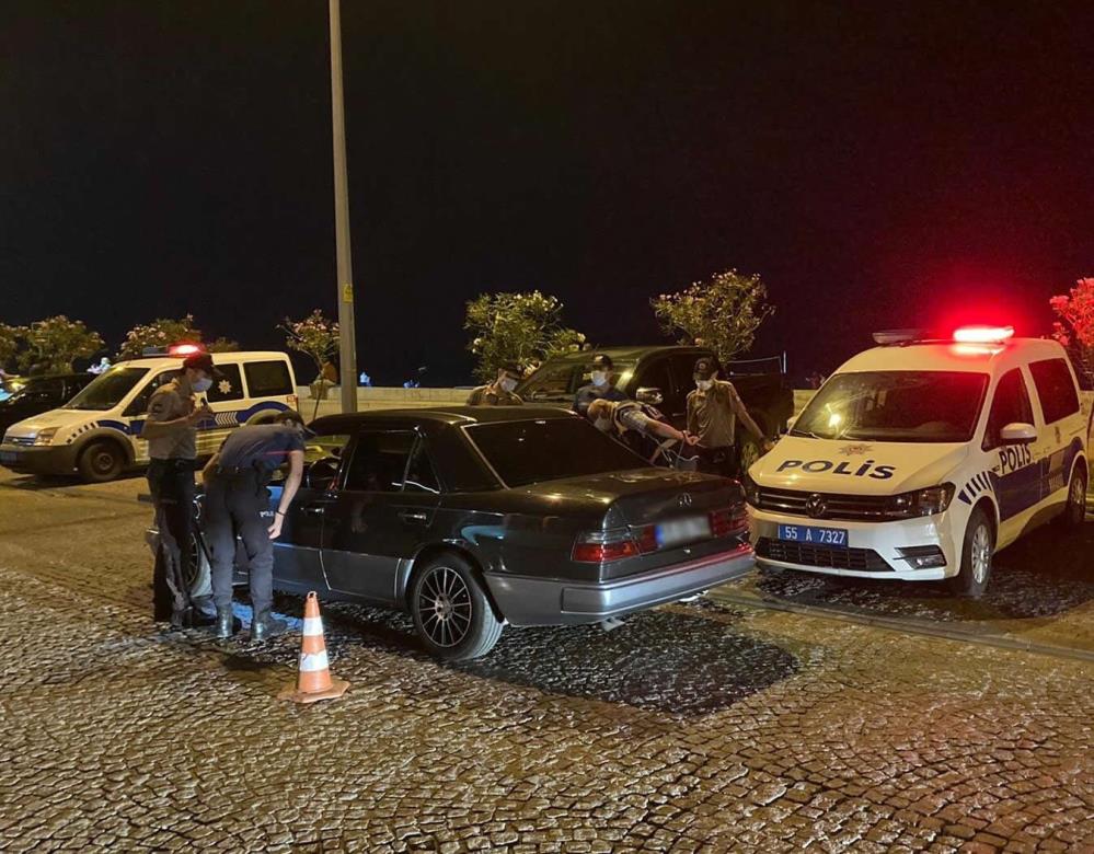 Samsun'da son gece birilerine zehir oldu: 15 araç trafikten men edildi