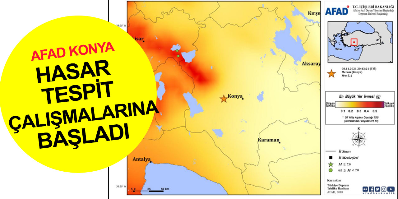 Konya'da artçı depremler sürüyor! 3 bina yıkıldı AFAD hasar tespit çalışmalarına başladı