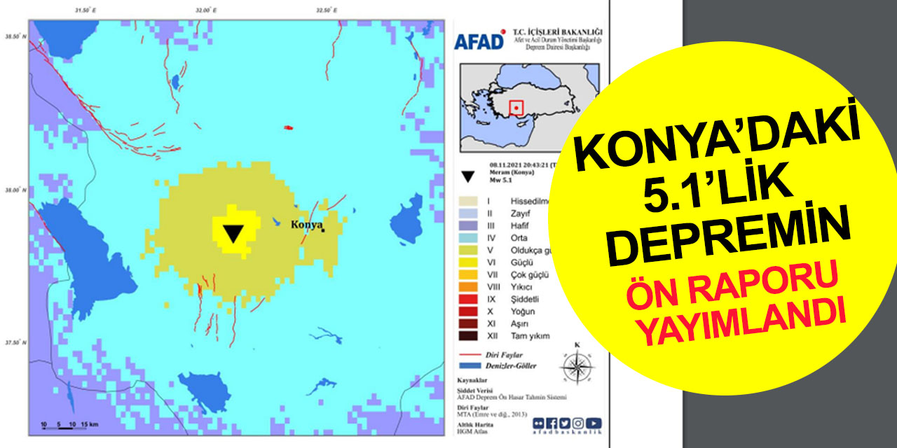 AFAD Konya depreminin ön değerlendirme raporunu yayımladı! İşte detaylar