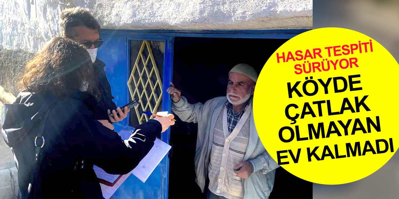 Konya depreminin merkez üssü Kızılören’de 100 kişi hasar tespiti için başvurdu