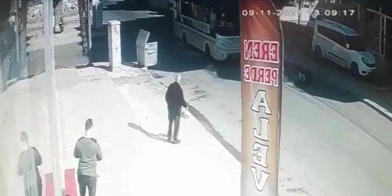 Pazardan dönen kadına minibüs çarptı! Metrelerce sürüklendi