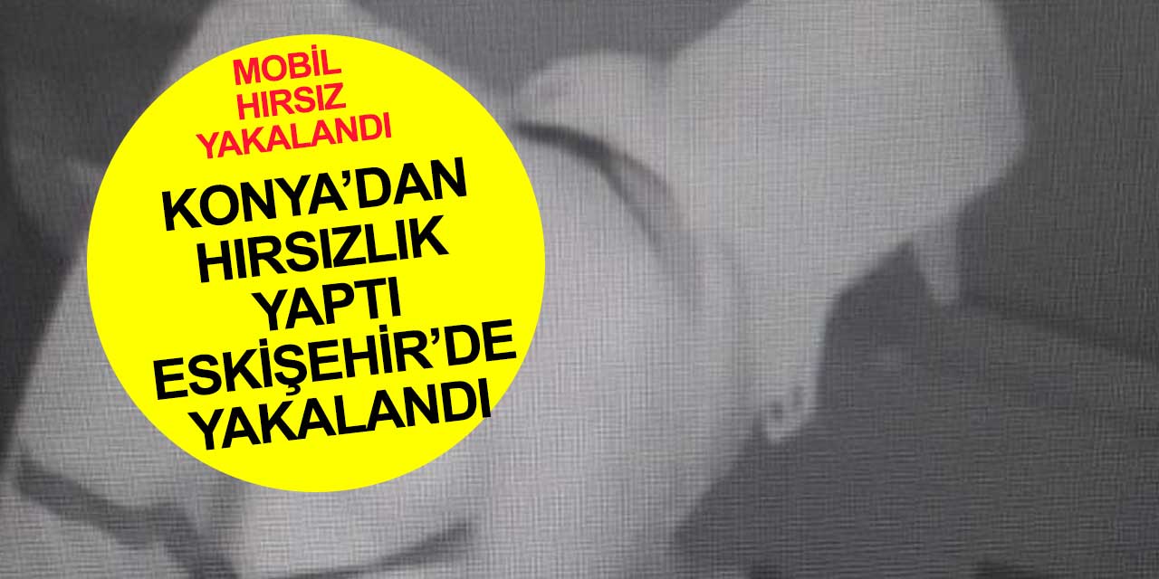 Konya'da hırsızlık yaptı Eskişehir'de yakalandı