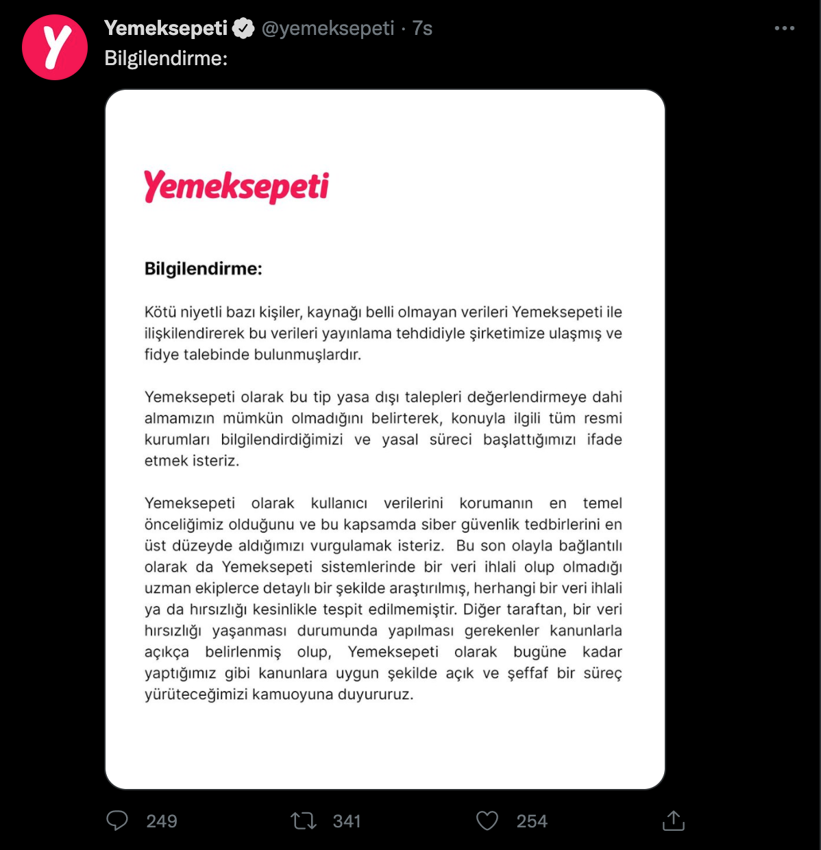 Yemek Sepeti'nde skandal!