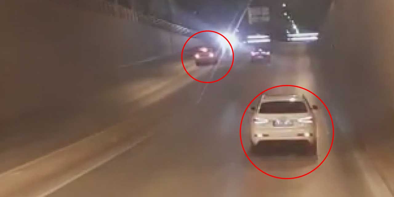 Konya'da ters yönde giden araç trafiği birbirine kattı