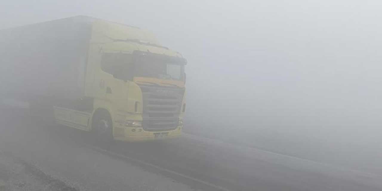 Bu görüntü bu sabah çekildi: Konya istikametinde mesafe 1 metreye düştü