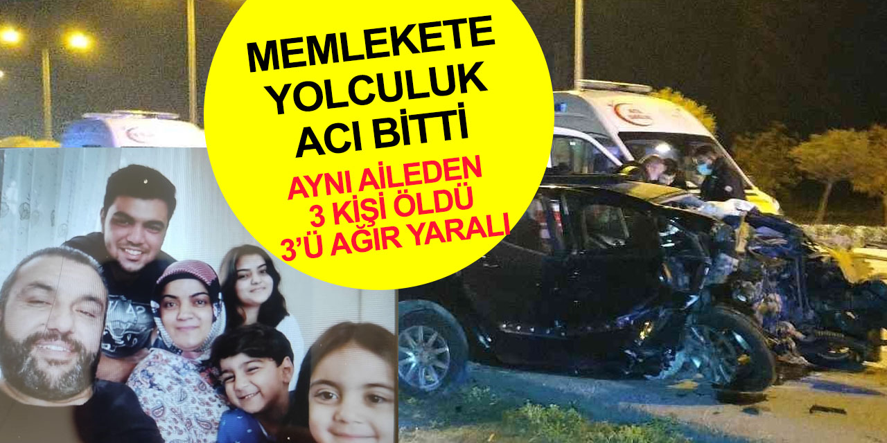 Konya'daki korkunç kazada ölen Karaca ailesinden 3 kişi Nevşehir'de toprağa verildi